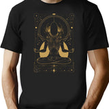 Xenomorph Meditating Tarot Card Design Premium Black T-Shirt - Black