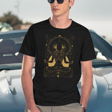 Xenomorph Meditating Tarot Card Design Premium Black T-Shirt - Navy