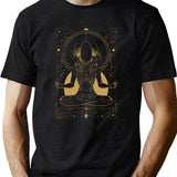 Xenomorph Meditating Tarot Card Design Premium Black T-Shirt - Green