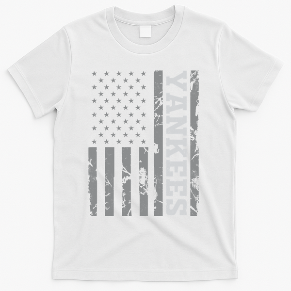 Yankee American Flag T-Shirt - White