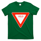 Yield Sign Simple Easy Halloween Costume T-Shirt - Irish Green