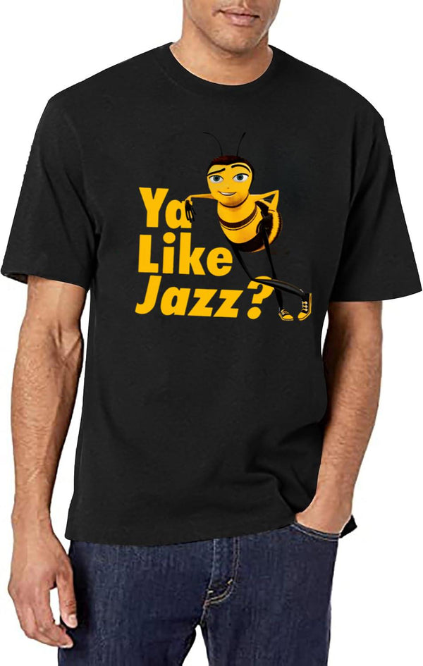 Ya Like Jazz Bee Movie Black T-Shirt - White