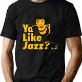 Ya Like Jazz Bee Movie Black T-Shirt - Green