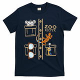Zookeeper Costume Halloween Jungle Explorer T-Shirt - Navy Blue