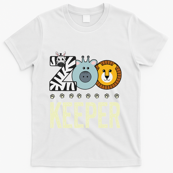 Zookeeper Costume Zoo Animal Safari Zoo Keeper T-Shirt - White