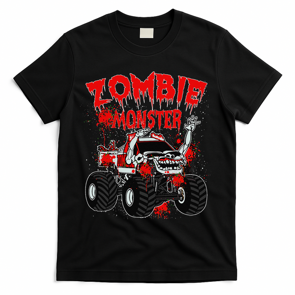 Zombie Monster Truck T-Shirt - Black