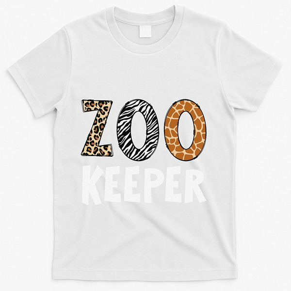 Zookeeper Zoo Keeper Costume Adult Animals Wildlife Safari Gift T-Shirt - White