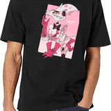 hazben Hotel Angel dust Classic Black T-Shirt - White